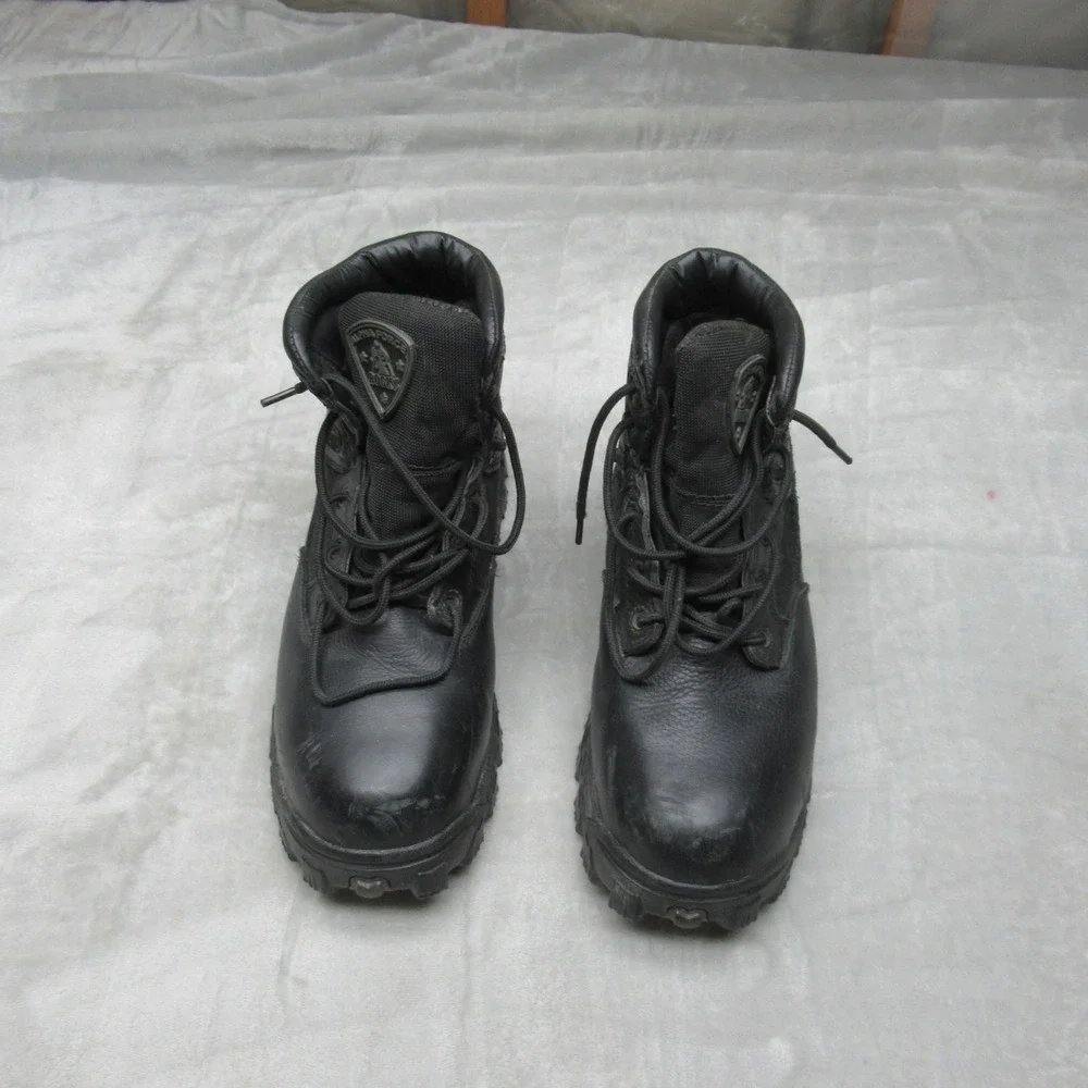 Rocky Mens 9M Boots‎ Black Leather Waterproof R6004 6